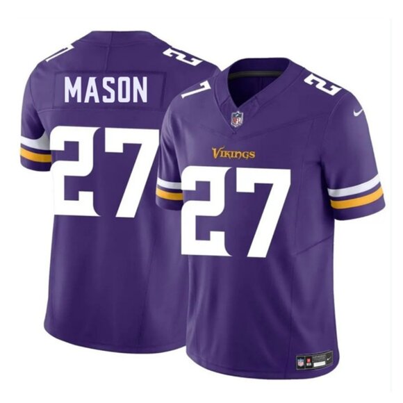 Mens Youths Kids Womens Mason Purple Vapor Stitched Jersey